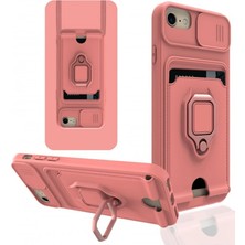 Royaleks Apple Iphone 7 Kılıf Zuma Kartvizitli Yüzüklü Silikon - Pembe