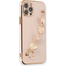 KSB Store Mey Ithalat®  iPhone 12 Pro Max Kılıf Esila Silikon - Pudra