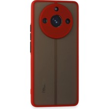 Royaleks Realme 11 Pro Kılıf Montreal Silikon Kapak - Kırmızı