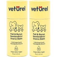 Pati Balm Kedi KÖPEK%100 Doğal Nemlendirici Stick Dirsek Burun Koruyucu Onarıcı Bakım - 2X40GR