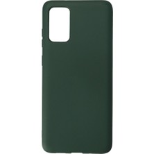 Royaleks Samsung Galaxy S20 Plus Kılıf Nano Içi Kadife Silikon - Koyu Yeşil