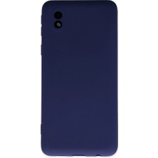 Royaleks Samsung Galaxy A01 Core Kılıf Nano Içi Kadife Silikon - Lacivert