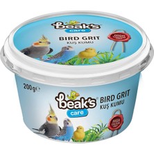 Beak's Kuşlar Için Ek Besinler, Grit Kuş Kumu, 200 G x 4 Adet