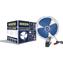 Niken Oto Vantilatör 24V 10 Inch Mandallı Çakmak Girişli