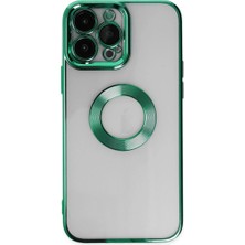 Royaleks Apple Iphone 14 Pro Kılıf Slot Silikon - Köknar Yeşili