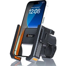 Mudanis Gidon Bağlantılı Bisiklet Motosiklet Için Esnek Abs 4-7.8″ Inç Telefon Tutucu 360° Dönebilen Tasarım