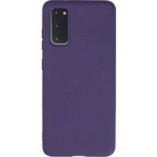 Royaleks Samsung Galaxy S20 Kılıf Nano Içi Kadife Silikon - Mor