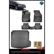 Rizline Renault Megane 2025 Sedan - Sağ Cepli ( Touch Paket ) Bagaj Havuzu ve Havuzlu Paspas