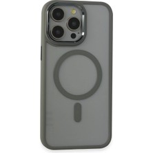 Royaleks Apple Iphone 15 Pro Max Kılıf Room Magneticsafe Silikon - Gri