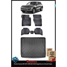 Rizline Porsche Cayenne 2015 4 Bölgeli Klima Bagaj Havuzu ve Havuzlu Paspas