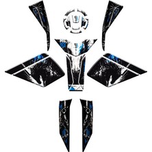 Cf Moto 450 Sr 2023 - 2026 Uyumlu Full Tank Pad Set 004