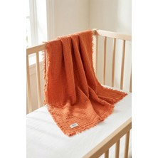 4 Katlı Müslin Bebek PIKESI%100 Pamuk 85X100 cm Yenidoğan Bebek Arabası Puset Örtüsü Battaniy