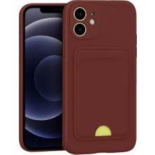 Royaleks Apple Iphone 11 Kılıf Kelvin Kartvizitli Silikon - Bordo