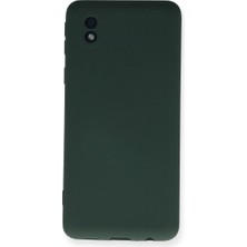 Royaleks Samsung Galaxy A01 Core Kılıf Nano Içi Kadife Silikon - Koyu Yeşil