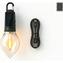 Vios Store Solar ve Type-C Şarjlı Kamp Lambası / 3 Kademeli Işık, Şarj Göstergeli, Asılabili