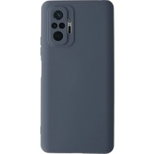 Royaleks Xiaomi Redmi Note 10 Pro Kılıf Nano Içi Kadife Silikon - Gri