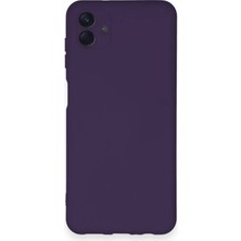 Royaleks Samsung Galaxy A04 Kılıf Nano Içi Kadife Silikon - Mor