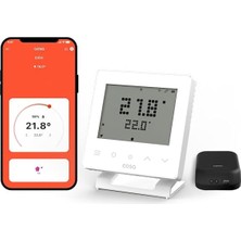 Akıllı Oda Termostatı Kablosuz Kombi Kontrolü V5 (Beyaz)