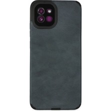 Royaleks Samsung Galaxy A03 Kılıf Loop Deri Silikon - Lacivert