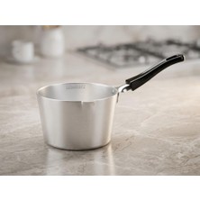 14CM Naturel Alüminyum Efsane Derin Sütlük Sosluk Kaçerola Yüksek Kalite Eloxallı Paslanmaz Sa