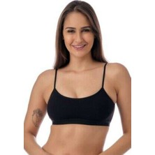 Royaleks Pedli Ip Askılı Siyah Büstiyer