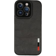 Royaleks Apple Iphone 14 Pro Kılıf Loop Deri Silikon - Siyah