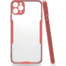 KSB Store Mey Ithalat®  iPhone 11 Pro Max Kılıf Platin Silikon - Pembe