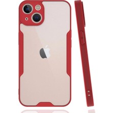 Royaleks Apple Iphone 14 Plus Kılıf Platin Silikon - Kırmızı