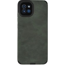 Royaleks Samsung Galaxy A03 Kılıf Loop Deri Silikon - Yeşil