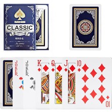 Mavi Pvc Plastik Su Geçirmez Iskambil Poker Oyun Kağıdı RD62MV