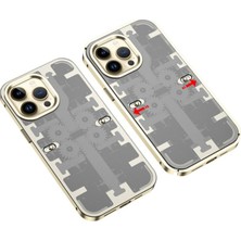 Royaleks Apple Iphone 13 Pro Max Kılıf Mekanik Bumper Kapak - Gold