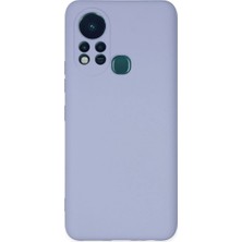Royaleks Infinix Hot 11S Kılıf Nano Içi Kadife Silikon - Lila