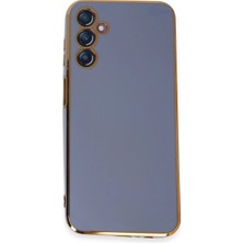 Royaleks Samsung Galaxy M14 5g Kılıf Volet Silikon - Mavi