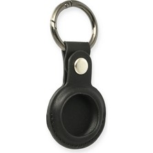 KSB Store Mey Ithalat®  Airtag Anahtarlık Deri Kılıf - Siyah
