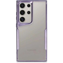 KSB Store Mey Ithalat®  Samsung Galaxy S23 Ultra Kılıf Boyi Silikon Kapak - Derin Mor