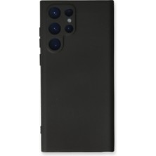 KSB Store Mey Ithalat®  Samsung Galaxy S22 Ultra Kılıf Nano Içi Kadife Silikon - Siyah