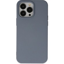 Royaleks Apple Iphone 14 Pro Kılıf Nano Içi Kadife Silikon - Gri