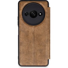KSB Store Mey Ithalat®   Redmi A3 4g Kılıf Flip Cover - Taba