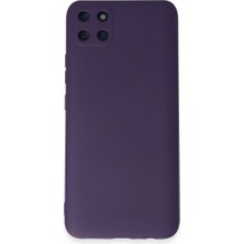 Royaleks Realme C11 Kılıf Nano Içi Kadife Silikon - Mor