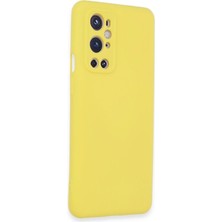 Royaleks One Plus 9 Pro Kılıf Nano Içi Kadife Silikon - Sarı