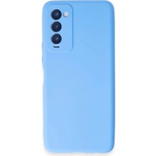 Marsilyan™- Tecno Camon 18 Kılıf First Silikon - Mavi