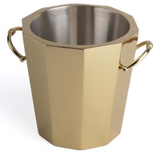 Gold Paslanmaz Çelik Dekoratif Buz Kovası 24 cm