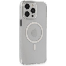 KSB Store Mey Ithalat®  iPhone 14 Pro Max Kılıf Tron Şeffaf Magsafe Kapak - Şeffaf