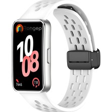 10-9-8 ile Uyumlu Delikli Tasarım Air Loop Silikon Kordon Manyetik Toka Mekanizmalı Nefes Alabilir