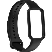 Xiaomi Redmi Smart Band 2 Ile Uyumlu Yumuşak Spor Silikon Kordon Siyah