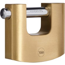80 118 1 - 80MM Oval Kayar Pimli Pirinç Asma Kilit - Yüksek Koruma - Sertleştirilmiş Çelik Halk