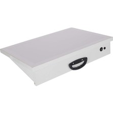 Karin Tec 2 Beyaz Ahşap Gövde LED Işıklı Eskiz ve Çizim Tablası 35X50 cm