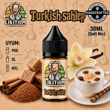 Likitium Turkish Sahlep 30ML / 35MG Salt Likit Aroma – Salep, Tarçın ve Sütlü Tatlı Aromalı