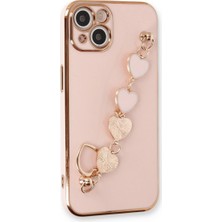 Royaleks Apple Iphone 14 Plus Kılıf Esila Silikon - Pudra