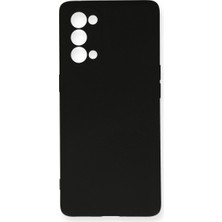 Royaleks Oppo Reno 5 Kılıf Nano Içi Kadife Silikon - Siyah